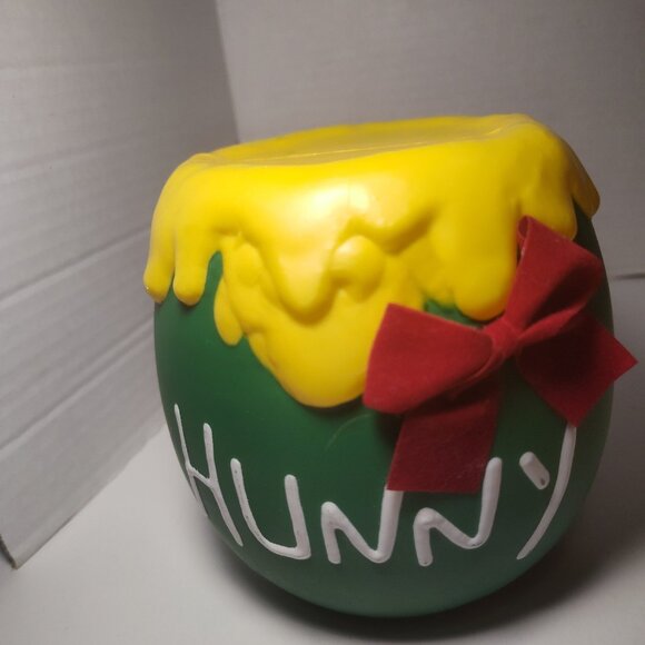 Winnie the Pooh Animated Christmas Motion-ette Hunny pot Figure Disney Telco - Picture 6 of 7